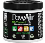 PowAir Gel Natural Odour Neutraliser - Apple Crumble Fragrance - Odour Control for Small to Medium Rooms and Areas (400g)