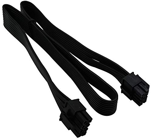 COMeap CPU 8 Pin Male to CPU 8 Pin (4+4 Detachable) Male EPS-12V Motherboard Power Adapter Cable for EVGA Modular Power Supply 25-inch(63cm)
