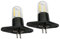 QLEE Led Z187 Microwave Oven Bulb Straight Terminals T170 240v 1.5w Equivalent 20w Lamps for Lg Sharp Midea Refrigerator Electrical Range Hood Indicator Light Daylight 2 PCS