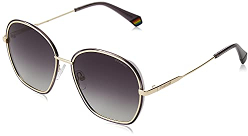 Polaroid Pld 6113/s 2M2/LB BLACK GOLD Sunglasses Woman Steel, Standard, 56