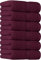 Utopia Towels Premium-Handtücher in Burgunderrot, 100% gekämmte, ringgesponnene Baumwolle, ultraweich und sehr saugfähig, 600 g/m², extra große Handtücher 40,6 x 71,1 cm, Hotel- und Spa-Qualität, 6