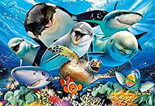 PUZZLECABIN 2000 Teile Puzzle Spielzeug für Erwachsene Unterwasserwelt Puzzle Spielzeug Lerngeschenke für Familie und Freunde