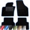 moto-MOLTICO Fußmatten Auto - Velours Autoteppiche passend für BMW 2er F46 Gran Tourer (2015-2021) - 4-teiliges Set - Schwarze Automatten mit Blauen Ziernähten
