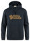 Fjallraven 84144-555 Logo Hoodie M Sweatshirt Herren Dark Navy Größe L, Dunkelblau