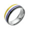 LGBT UNICORNS Nonbinary Ring, Non Pride Schmuck Edelstahlring für Mann & Frau, Größe 6-13