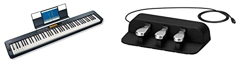 Casio CDP-360BKC5 Fully Weighted Hammer Action Digital Piano with optional Bluetooth capability,CDP-S360BKC5 & SP-34C5 Triple Pedal Unit for CDP-S350, CDP-S150, PX-S1000 and PX-S3000