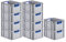 PROREGAL SuperSparSet 10x Eurobox NextGen Color | HxBxT 22x30x40cm | 20 Liter | Griffe blau offen | Glatter Boden | Eurobehälter, Transportbox, Transportbehälter, Stapelbehälter