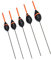 Sbirulino® Set 5 Schwimmer für Angeln, TX-TF aus Eva mit innerer Durchführung, Schwimmerbox und Ummantelung im Set enthalten. Special Wettbewerbsfähigkeit.