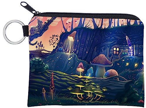 FAVORTALK Monederos pequeños para mujer, 2 piezas, monedero suave con cremallera superior para mujer, mini bolsa, B3316, 13.5 x 11 cm / 5.3 x 4.3 inches, Bolsa para monedas