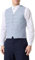 JACK & JONES Jprriviera Linen Waistcoat Gilet de Costume, Bleu Clair/Carreaux : Coupe ajustée, 46 Homme