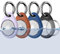 Biuupa 4 Pièce Airtag Porte Clé pour Apple AirTag 2021, TPU Etui Airtag et Anti-Perte/Anti-Chute avec Couvercle Frontal 360°Porte Clef Airtag, Coque Airtag Sac à Dos et Animaux-Multicolore