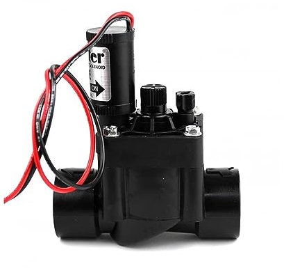 HUNTER PGV-101G-B 9V Electroválvula de riego 1- RH. PVC Con solenoide de 9V y regulador de caudal - Electroválvula de riego 1 9V PGV-101 Hunter