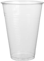 Superofferta 500 bicchieri in plastica PP trasparente tacca 300 cc bordo 0,33 cl ideali per bevande fredde o calde (diametro 78 mm/alt 120 mm)