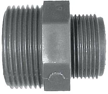 Jardibric – Mamelon PVC Mâle 40x49 33x42 – Raccord PVC à Visser PN10 Irrigation Enterrée