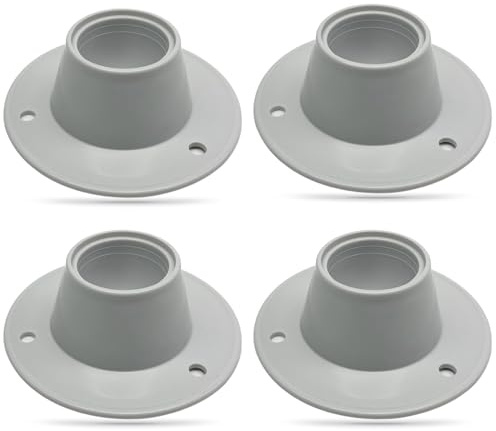 Norskskin Zeltstab-Untersetzer Ø 9 cm für Zelt Vorzelt Wohnwagen Wohnmobil 4 Pack Kugelfuß