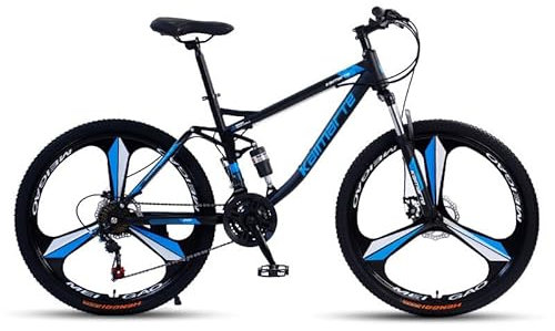 SKIHOT 26 Zoll Mountainbike, 24-Gang Fahrrad MTB mit Vollfederung, MTB Dirt Bike für Städte, Arbeitswegen, Reisen in Bergen,24-3/Spokes