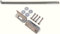 GARDEN SHED SECURITY BAR 1000MM GALVANISED FULL KIT
