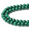 XIANNVXI 8mm Naturstein Grüner Malachit Perlen zum Auffädeln mit Loch Runde Kristalle Edelsteine zum Auffädeln Perlen für Armbänder Ketten DIY Schmuck Basteln (ca. 47 Stück)
