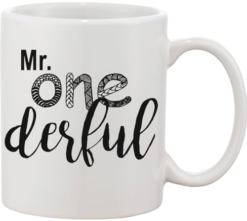 Mr. One Derful Wonderful Unique Pun - Taza de cerámica divertida
