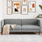 SECOLI Sofa 3 sitzer Sofa 3 sitzer skandinavisch Sofa 3er Sofa 3 sitzer Stoff für Zuhause und Büro-Hellgrau-3-Sitzer