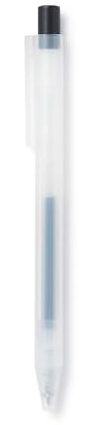 MUJI Kugelschreiber mit glatter Geltinte, 0,3 mm, Schwarz