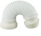 WC Pan Connector, White PVC Flexible WC Flexible Pan Connector Toilets Waste Long 250mm-500mm