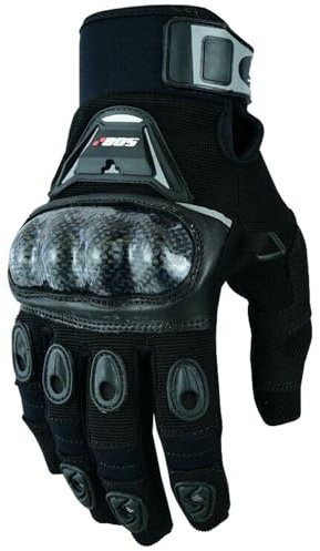 WMW WALI MOTO WEAR Fahrrad- und Motocross-Handschuhe MX MTB Downhill Freeride Langlebige, Flexible Materialien, luftdurchlässige Mesh-Einsätze Motorradhandschuhe Herren (Black, 3XL)