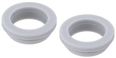 sourcing map 2Pcs Snap Rubber Grommet Plug Mount Dia 28mm ID 23mm Narrow Groove Width 2.5mm Seal Anti-Scratch for Electrical Box Cable Pipes Grey