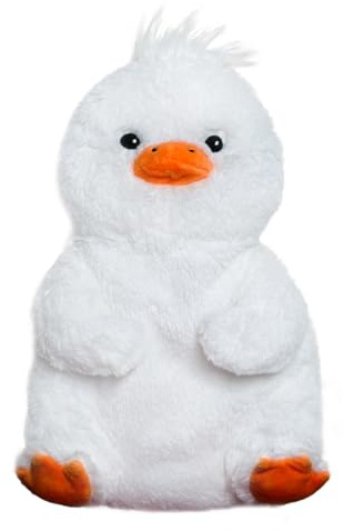 Microwavable Heating Pad Stuffed Animal Cute Duck Removable Weighted Heated for Menstrual Cramps Period Pain Relief 11.8*8.26Adorable Soft Short Plush