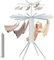 WUDLEP Cylinder Drying Rack, Octopus Clothing Quadrupod, Double Collapsible Laundry Drying Stand with Universal Wheel, 360° Rotation, Expandable 16 Dry Rods 24 Drying Clips, for Household & Camping