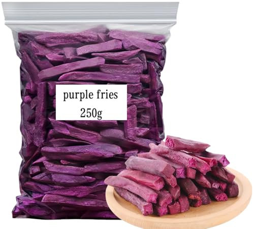Frites De Pommes De Terre Violettes Croustillantes — Anthocyanes Naturelles · Non Frites · Collation Saine Et Faible En Calories 250 G