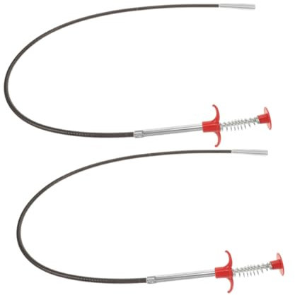 HOODANCOS 2stücke Abflussreiniger Haarverstopfungsentferner Klempnerspirale Für Dusche Und Küche Flexible Greifklaue Abflusshaarentferner Badezimmer-abflussspirale