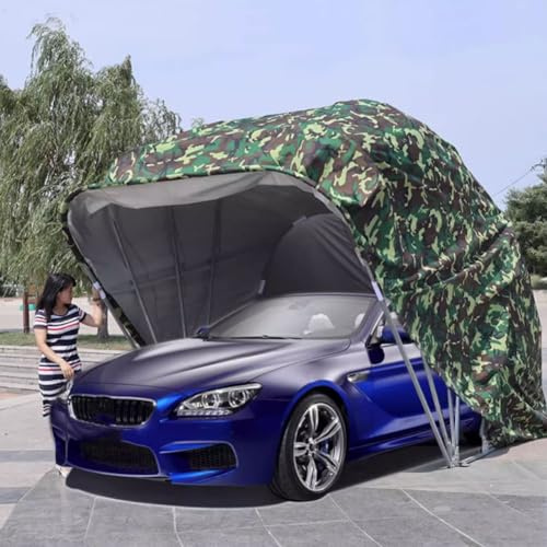 Carport pliable portable avec protection solaire, montage facile pour abri de véhicule extérieur et ombre