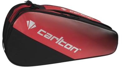Carlton Pro 2-vaks Badminton Racket Bag, Black/Red