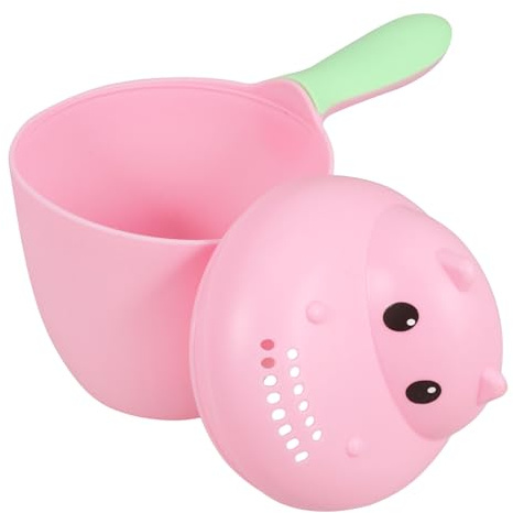 Gogogmee Nilpferd Badebecher Für Babys Mit Ergonomischem Griff Langlebigem Pp Material Wasserauslass Für Sanftes Shampoo Spülen Babybadewanne Zubehör Für Sicheres Haarewaschen