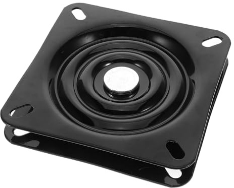 Gadpiparty Base Pivotante en Fer Noir pour Tabouret de Bar Rotation à 360 Degrés, Mécanisme Robuste et Remplacement Facile pour Meubles