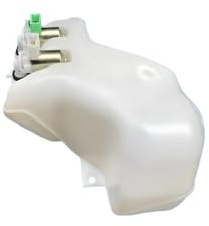 Bomba de agua de limpiaparabrisas Compatible con Nissan Patrol GQ Y60 TD42 TB42 1987-1997 motores, Kit de depósito de limpiaparabrisas con sistema de bomba Dual