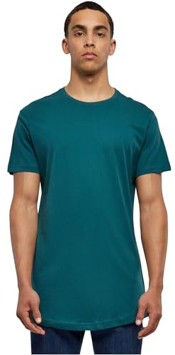 Urban Classics Men's Shaped Long T-Shirt, Green (Jasper), XX-Large (Manufacturer Size: 2XL)
