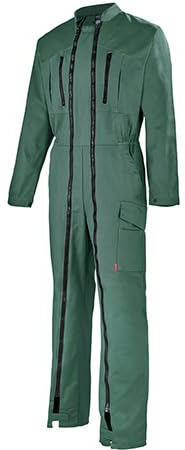 ADOLPHE LAFONT Arbeitsanzug mit 2 Reißverschlüssen, Dunkelgrün 5MIH80UPP