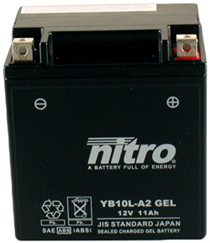 Nitro yb10l-A2 A2 yb10l – N Gel Gel AGM fermé, Schwartz Taille NA