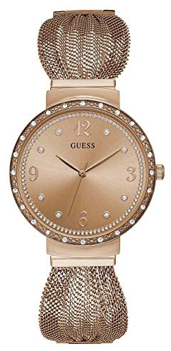 Guess Damen Armbanduhr Analog Quarz Edelstahl W1083L3