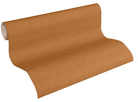 A.S. Création Vliestapete Exotic Life Tapete Uni 10,05 m x 0,53 m orange Made in Germany 360939 36093-9