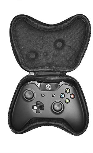 subtel Tasche kompatibel mit Xbox Series X, Series S, One, One Elite Controller Kunststoff Schutzhülle Tasche Flip Cover Case Etui schwarz