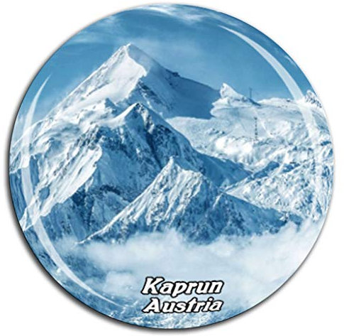 Weekino Kitzsteinhorn Kaprun Österreich Kühlschrankmagnet 3D Kristallglas Tourist City Travel Souvenir Collection Geschenk Strong Refrigerator Sticker