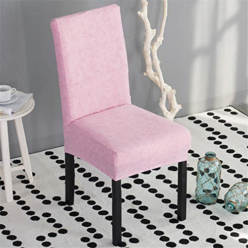 Stuhlhussen Stretch Beschützer Stuhlbezug Stuhlüberzug, Morbuy Einfarbig Moderne Universal Elastische Spannbezug Hochzeit Weihnachten Partys Bankett Hotel Dekor (1 Stück,Pink)