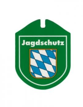 Kunstoff Einsatzschild Autoschild für Windschutzscheibe - Jagdschutz - 308194 - incl. Wappen Farbe Region Bayern