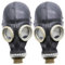 OldShop Gasmaske GP5 Set (2 Pack) - Sowjetische Militär Gasmaske Replica Sammlerstück Set W/Maske - authentischer Look & Verschiedene Größen (Medium, Schwarz)