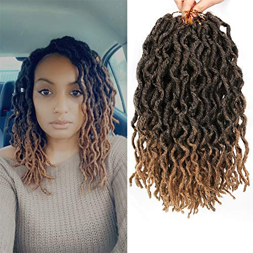 Nu Locs Lot de 6 paquets de fausses dreadlocks au crochet (20 mèches/paquet) #T1B/27, 30,5 cm