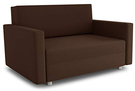 Sofa Pura Maxi mit Schlaffunktion - Schlafsofa mit Bettkasten, Sofagarnitur, Bettsofa, Wohnlandschaft, Couch, Polstersofa (Braun (Suedine 26))