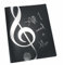 Ordner All I need is Music - schönes Geschenk für Musiker (silber)